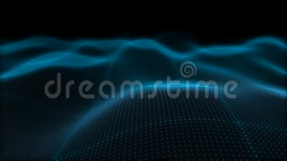数据动态波的连通粒子视频的预览图