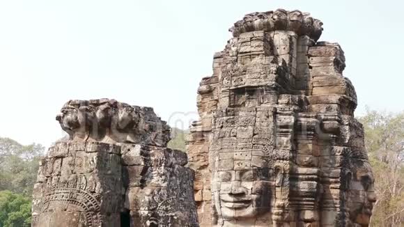 柬埔寨吴哥窟巴彦寺倾斜4k视频的预览图