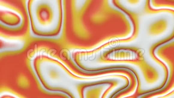 液体油漆循环动画背景流体流动波浪状视频的预览图