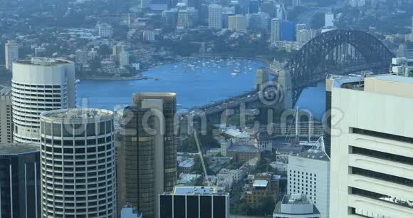 澳大利亚悉尼空中轮廓线和4K大桥视频的预览图