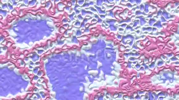流动液体油漆抽象背景三维渲染运动图形移动丙烯酸污渍无缝壁纸视频的预览图