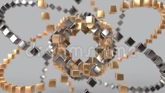 万花筒几何抽象曼陀罗循环3d渲染动画背景视频的预览图