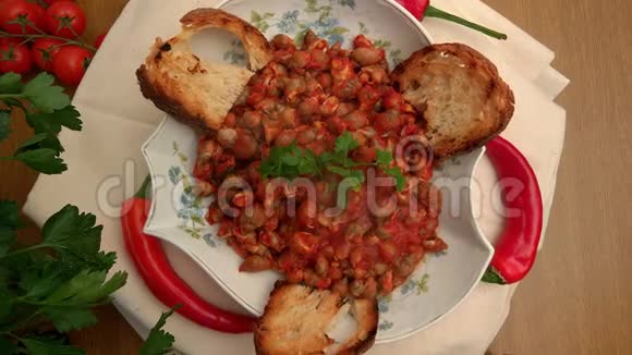 意大利番茄酱海螺菜视频的预览图