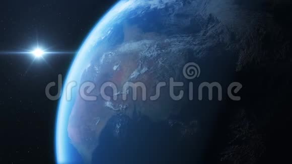 从太空4k镜头看到地球和澳大利亚视频的预览图