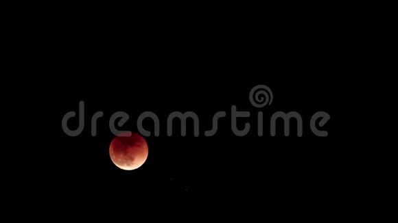 2018年月食二一八年一月三十一日月亮变成了红色从西伯利亚西部的领土上看月食视频的预览图