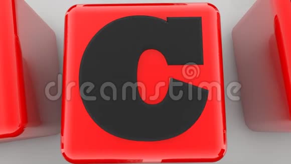 带有黑色骰子的红色立方体的幸运概念视频的预览图