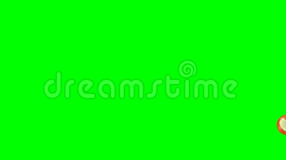 社交爱心图标动画在绿色屏幕上准备色度键应用视频的预览图