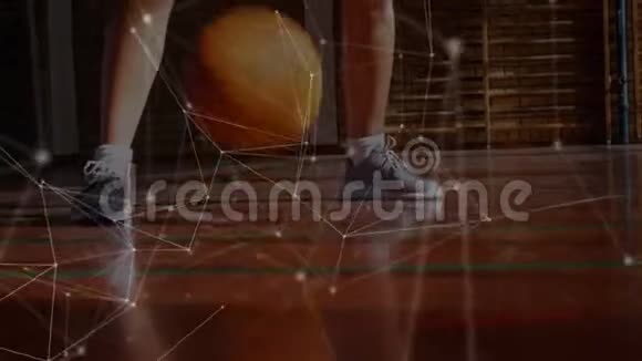 网络连接与女子打篮视频的预览图