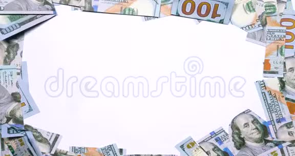 由100美元钞票剪裁而成的相框视频的预览图