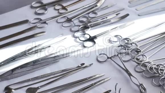 手术室的手术器械和工具视频的预览图