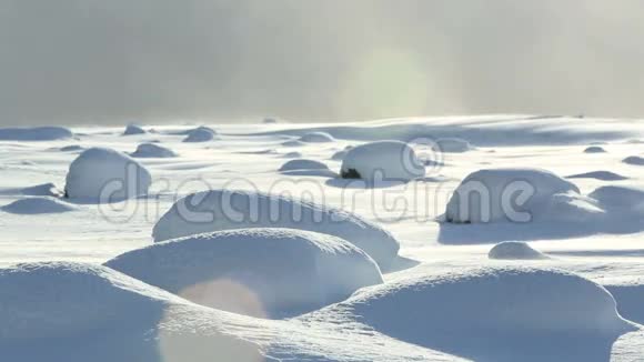 冰岛南部的积雪视频的预览图