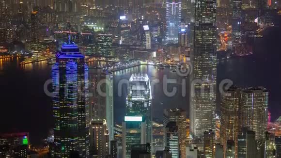 香港城市景观的时间流逝视频的预览图
