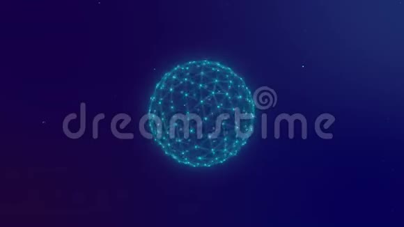 多边形球旋转爆炸星空视频的预览图