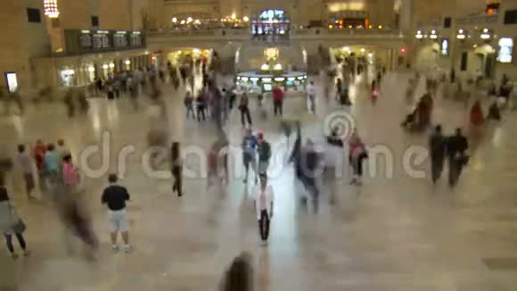 中央车站时间推移人群剪辑3视频的预览图