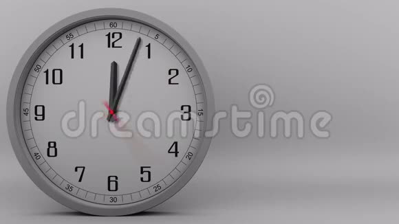 灰色时钟的时间间隔为45分钟4K段视频的预览图