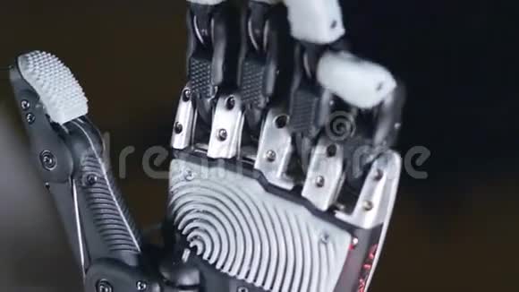 未来的机器人机器人机器人机械臂在行动真正的机器人假肢视频的预览图