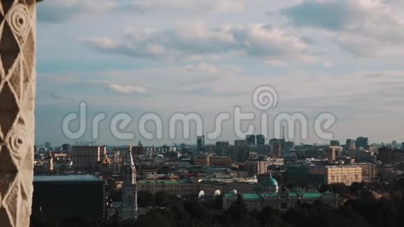 夏日美丽的莫斯科全景视频的预览图