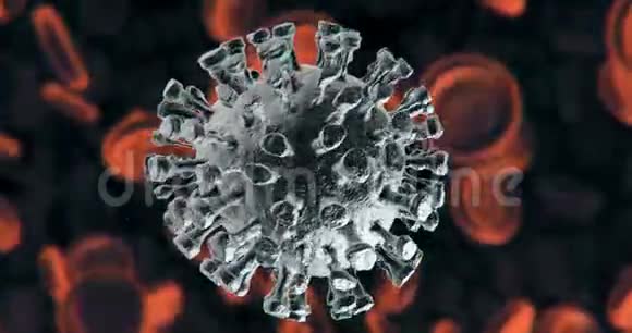 冠状病毒病毒病毒或细菌细胞的特写视频的预览图