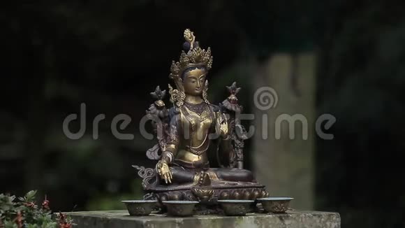 亚洲女神的雕像视频的预览图