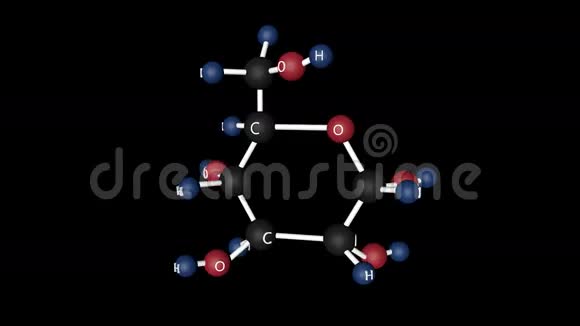 葡萄糖分子结构视频的预览图