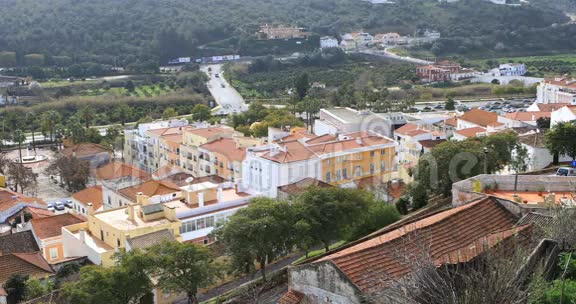 葡萄牙Silves的4K超高清屋顶景观视频的预览图