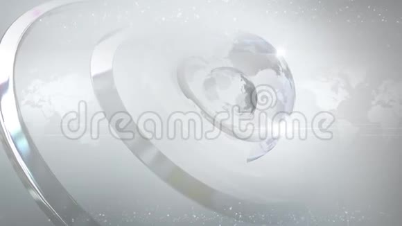 白色地球仪背景1视频的预览图