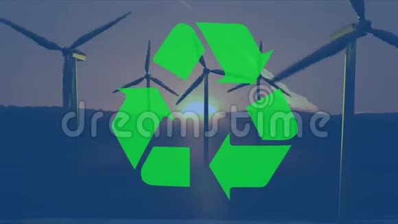 回收标志和风力涡轮机视频的预览图