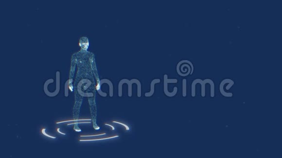 3一个女人的人体模型在一个圆圈的平台上旋转视频的预览图