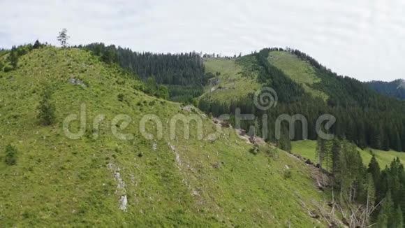 阿尔卑斯山空中景观视频的预览图