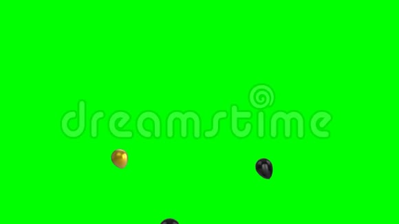 绿色屏幕上的气球视频的预览图