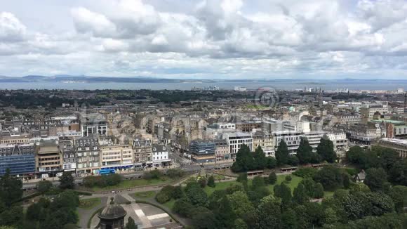 苏格兰爱丁堡4K超高清空中景观视频的预览图