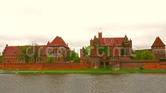 马尔博克波兰2017年5月07日马尔博克马里恩堡全景城堡视频的预览图