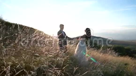 场上的婚礼情侣视频的预览图