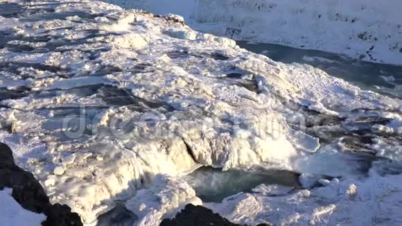 冰冻海鸥冰岛欧洲视频的预览图