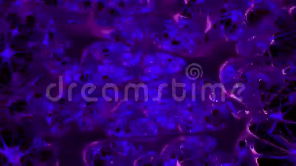有机纺织体01蓝色紫色视频的预览图