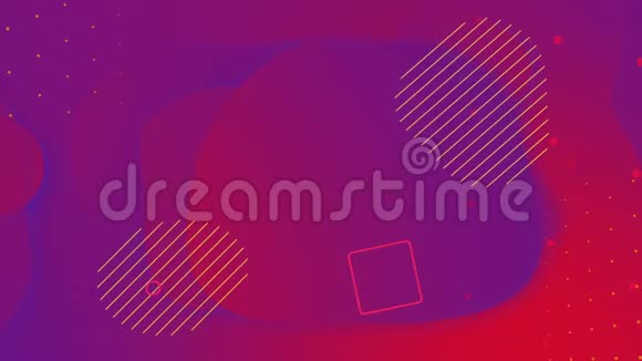 循环液彩蓝红色动画流行的现代抽象紫罗兰背景视频的预览图