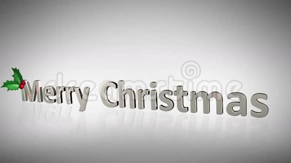 圣诞快乐的动画讲述一家人打开礼物视频的预览图