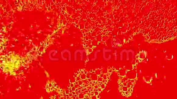 水中的红色墨水创意慢动作视频的预览图