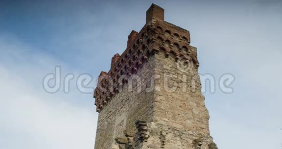 塔的古老遗迹君士坦丁塔的象征视频的预览图
