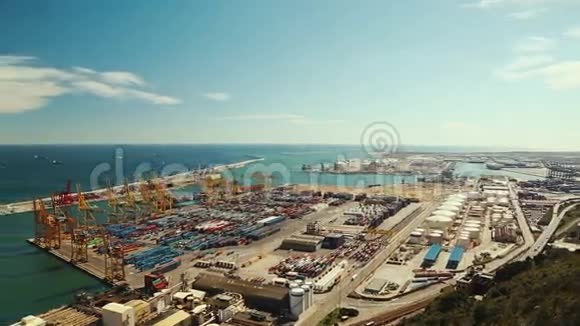 巴塞罗那港全景视频的预览图