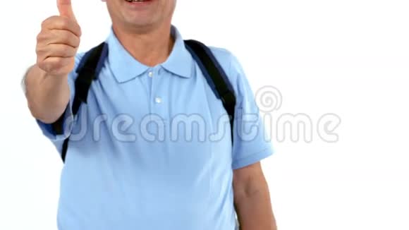 快乐的男人大拇哥视频的预览图