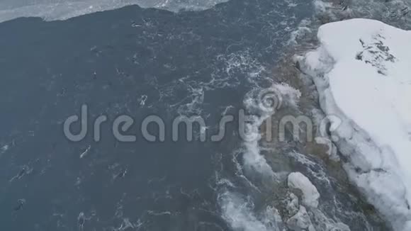 海洋中的水下企鹅南极洲射击视频的预览图