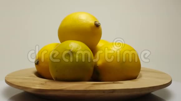 酸味黄柠檬柑橘类水果健康饮食维生素视频的预览图