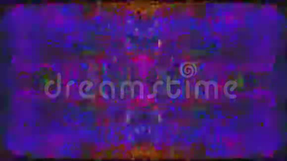 五彩的复古怀旧梦幻的彩虹底色视频的预览图