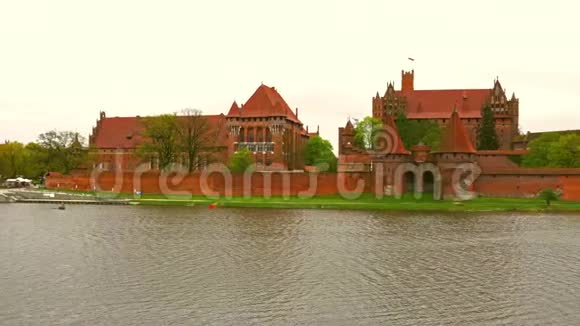 马尔伯克波兰2017年5月07日马尔伯克马里恩堡城堡全景视频的预览图