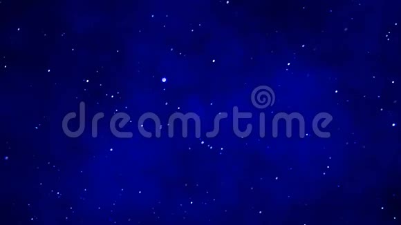 深蓝色优雅的动画背景与明星视频的预览图