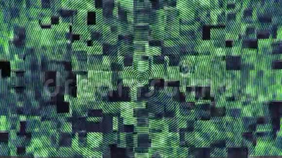 绿色和黑色马赛克背景视频的预览图