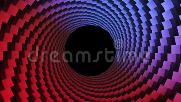 抽象红蓝点光学错觉催眠三维渲染视频的预览图