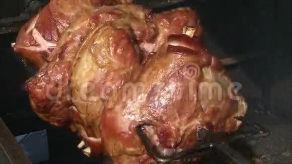 烤猪肉腿视频的预览图