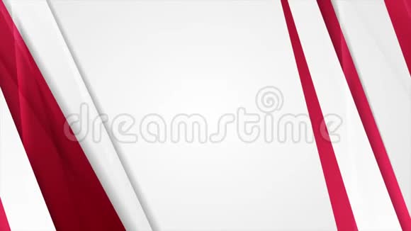 红色和灰色光泽条纹抽象企业视频动画视频的预览图